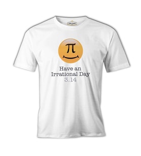 Matematik - Pi 16 Beyaz Erkek Tshirt