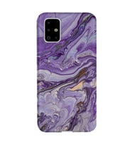 Kılıfland Samsung Galaxy A71 Kılıf Silikon Resimli Kapak Abstract Purple Stok 1070