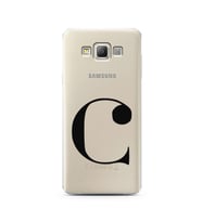Samsung A7 (2015) Harf Tasarımlı Telefon Kılıfı C-Harfi 