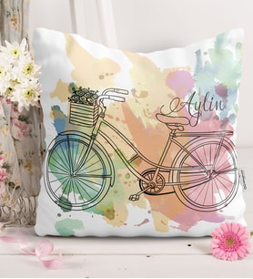 BK Gift Kişiye Özel Retro  Kırlent Yastık  1