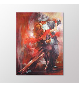 Arty Tablo Tango Yapan Çift Tablo (Karışık)