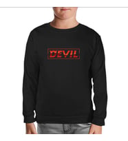 Super Junior - Devil Siyah Çocuk Sweatshirt