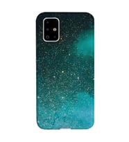 Kılıfland Samsung Galaxy A51 Kılıf Silikon Resimli Kapak Green Sky Stok 1080
