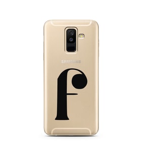 Samsung A6 Plus Harf Tasarımlı Telefon Kılıfı F-Harfi 