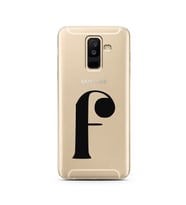 Samsung A6 Plus Harf Tasarımlı Telefon Kılıfı F-Harfi 