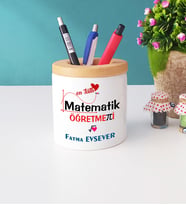 Mesajlı Matematik Öğretmeni Kalemlik