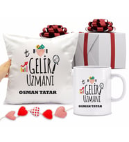 Gelir Uzmanı Kupa Bardağı ve Yastığı Hediye Seti (Model 1)