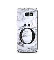 Samsung A5 (2015) Beyaz Mermer Harf Tasarımlı Telefon Kılıfı Ö-Harfi 