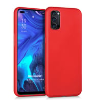 Microsonic Matte Silicone Oppo Reno 4 Kılıf Kırmızı