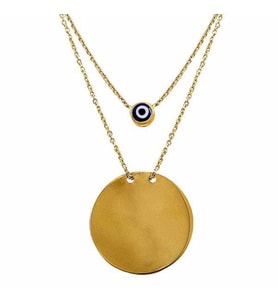 Plaka Kolye 4,90 Gram 14 Ayar Altın (Sarı)