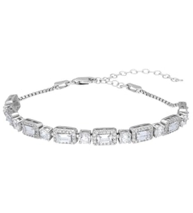 Starlight Diamond Pırlanta Model Gümüş Baget Taşlı Bileklik