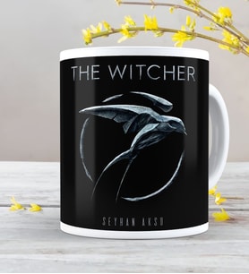 BK Gift Kişiye Özel The Witcher Beyaz Kupa Bardak-2