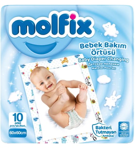 Molfix Bebek Bakım Alt Açma Örtüsü Tekli Pk (İç Adet 10)