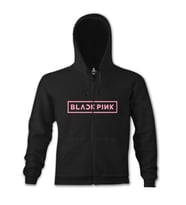 Black Pink - Logo Siyah Erkek Kapşonlu