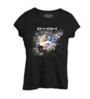 Death Note - Upside Down Siyah Kadın Tshirt