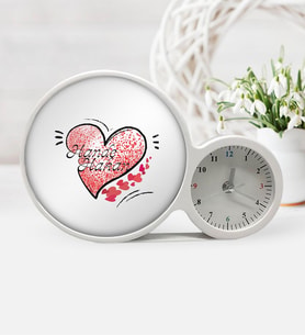 BK Gift Kişiye Özel Sevgililer Günü Saatli Sihirli Led Ayna Çerçeve  6