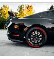 LASTİK YAZISI 8 adet  MICHELIN STIKER 1.SINIF KALİTE SOLMAZ (Kırmızı)