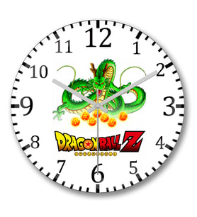 Camiseta Shenlong Dragon Ball Duvar Saati Bombeli Gercek Cam