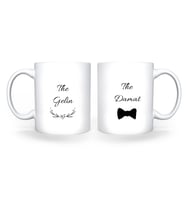 Kişiye Özel Gelin Damat Beyaz Kupa-2