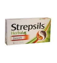 Strepsils Herbal Zencefil Şekersiz 16 Adet_Pastil