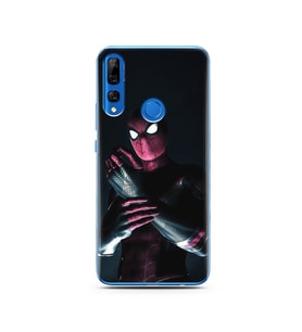 Örümcek Adam Tasarım Süper Şeffaf Silikon Telefon Kılıfı Huawei Y9 Prime 2019