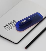 BK Gift Kişiye Özel Doktor Mavi Cep Kaşe