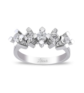 0.81 Ct Pırlanta Beştaş Yüzük