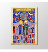 Arty Tablo Adem ve Havva İkiz Çocukları İle Tablo (Karışık)