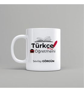 Kişiye Özel İsim Baskılı Türkçe Öğretmeni Kupası