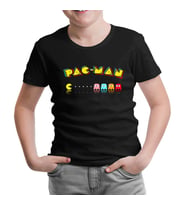 Pac-Man - Enemy Siyah Çocuk Tshirt