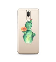 Kaktüs Tasarımlı Süper Şeffaf Silikon Telefon Kılıfı Huawei Mate 10 Lite