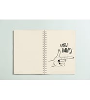 Bang Bang Spiralli A5 96 Yaprak Çizgisiz Tasarım Defter PYTKDT080