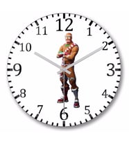 Fortnite Ginger Bread Man Duvar Saati Bombeli Gercek Cam