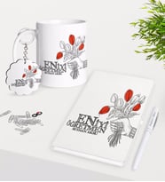 BK Gift Kişiye Özel En İyi Öğretmen Kupa Anahtarlık Beyaz Defter Kalem Hediye Seti-7 (Model 1)