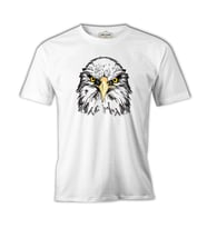 Kartal - Yüz Beyaz Erkek Tshirt