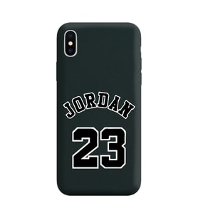 Iphone Xs Air Jordan Tasarımlı Siyah Lansman Telefon Kılıfı
