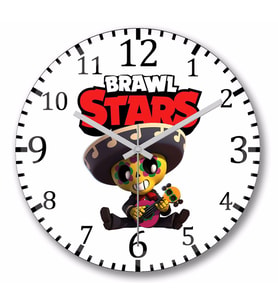 Brawl Stars  Poco Duvar Saati Bombeli Gercek Cam