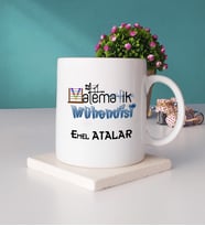 Matematik Mühendisi Kupa Bardak ve Taş Bardak Altlığı Seti