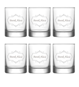 Kişiye Özel 6 lı Tekila Shot Bardağı Model - 24