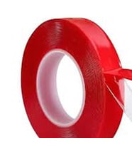Çift Tarafli Silikonlu Bant 2 li  - RED LONG SİLİKON BANT