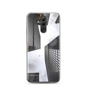 Bina Tasarımlı Süper Şeffaf Silikon Telefon Kılıfı Huawei Mate 20 Lite
