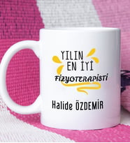 Yılın En İyi Fizyoterapisti Tasarımlı Fizyoterapiste Fizyoterapist Kupa Bardak