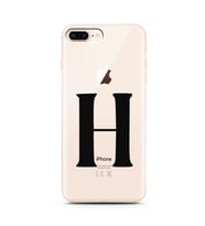 Iphone 8 Plus Harf Tasarımlı Telefon Kılıfı H-Harfi 