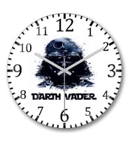 Darth Vader Duvar Saati Bombeli Gercek Cam