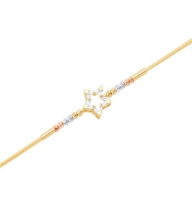 Diamond Line-Gülaylar Altın 14 Ayar Yıldız Bileklik