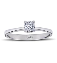 Lova D Renk 0,27 Karat Pırlanta Tektaş Yüzük - 1020099