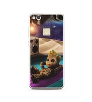 Baby Groot Tasarım Süper Şeffaf Silikon Telefon Kılıfı Huawei P10 Lite 
