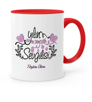 BK Gift Kişiye Özel Yılın En Sempatik Sevgilisi Kırmızı Kupa Bardak