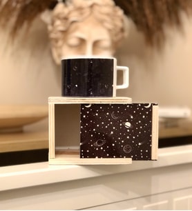 Galaxy Tasarımlı Kutulu Kupa
