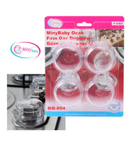 MinyBaby Ocak/Fırın Gaz Düğmesi Güvenlik Kapağı 4 Adet (Boş)